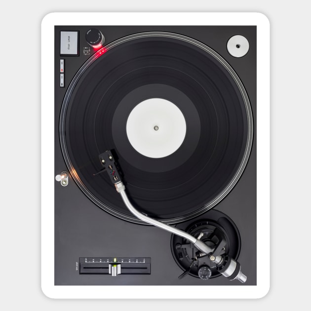 DJ Turntable, Playing Vinyl Record Photo Sticker by ArtOfDJShop